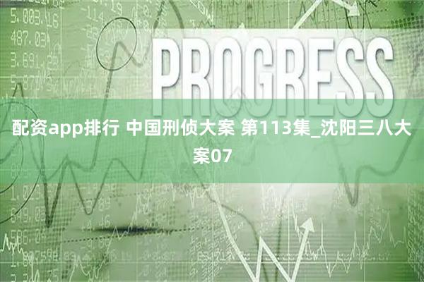 配资app排行 中国刑侦大案 第113集_沈阳三八大案07